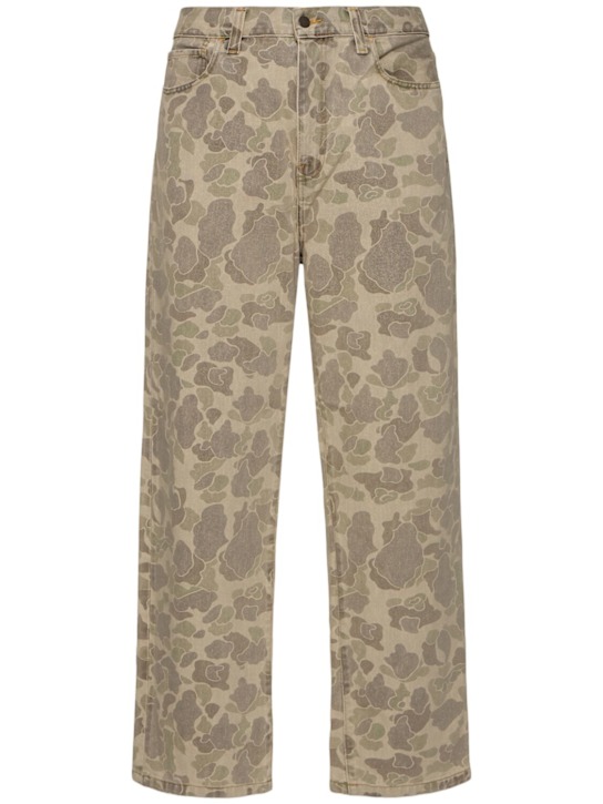 Carhartt WIP: Duck Landon camo denim jeans - men_0 | Luisa Via Roma