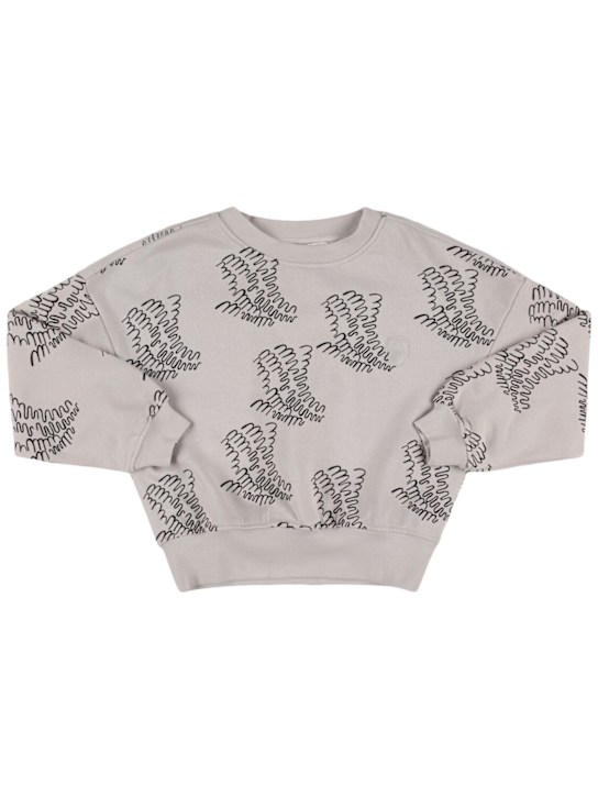 Main Story: Printed organic cotton sweatshirt - kids-girls_0 | Luisa Via Roma