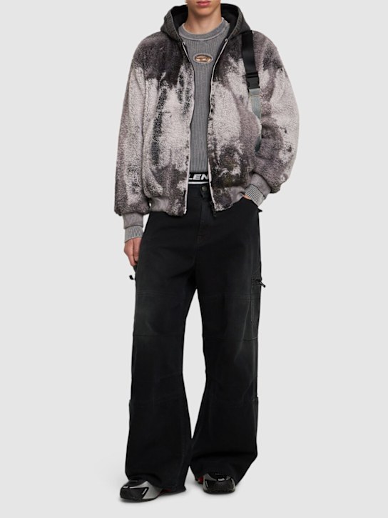 Diesel: S-Depla faux teddy jacket - men_1 | Luisa Via Roma