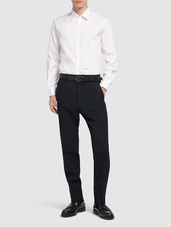 Dsquared2: Relax Dan stretch cotton shirt - men_1 | Luisa Via Roma