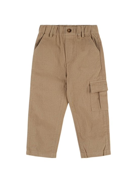 Donsje: Cotton gabardine pants - kids-boys_0 | Luisa Via Roma
