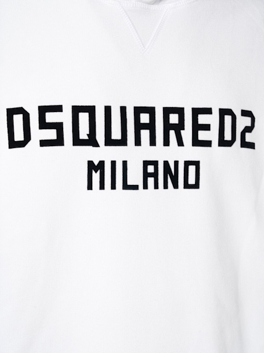Dsquared2: Sweat-shirt Cool Fit à capuche - Blanc - men_3 | Luisa Via Roma