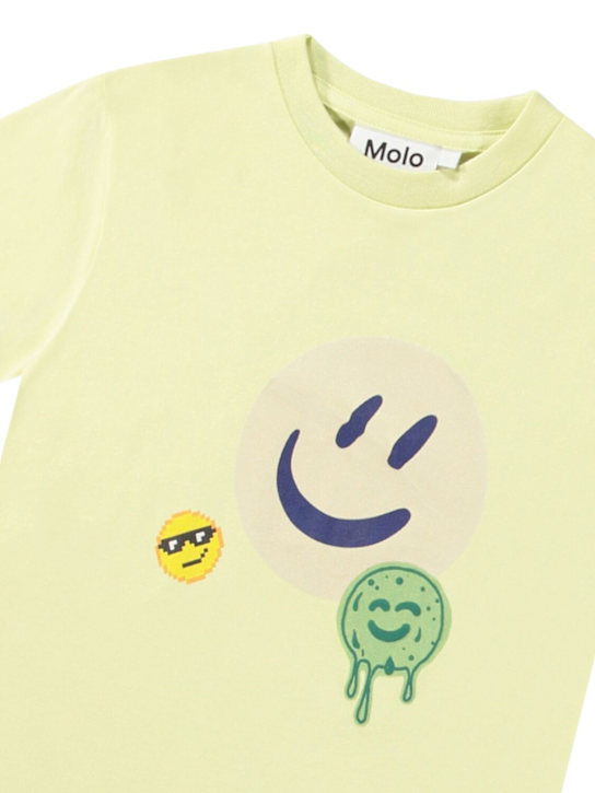 Molo: Printed organic cotton t-shirt - kids-boys_1 | Luisa Via Roma