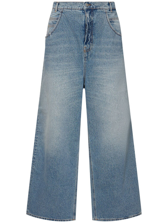 Hed Mayner: Loose denim jeans - men_0 | Luisa Via Roma