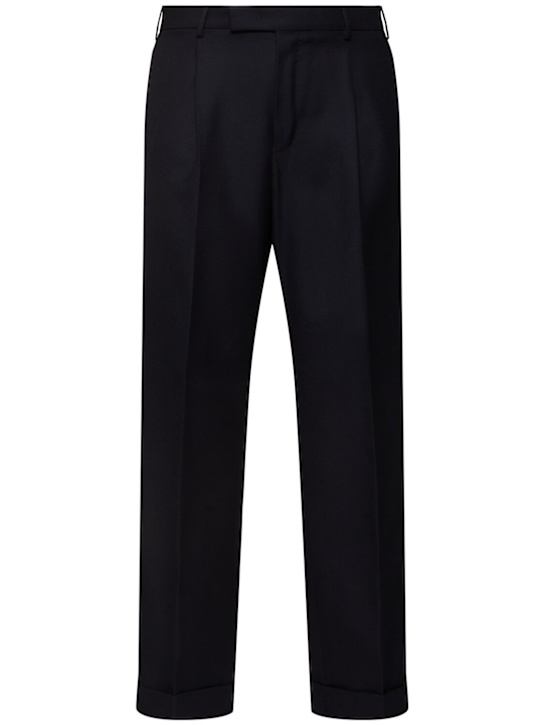 PT Torino: Quindici wool drill pants - men_0 | Luisa Via Roma