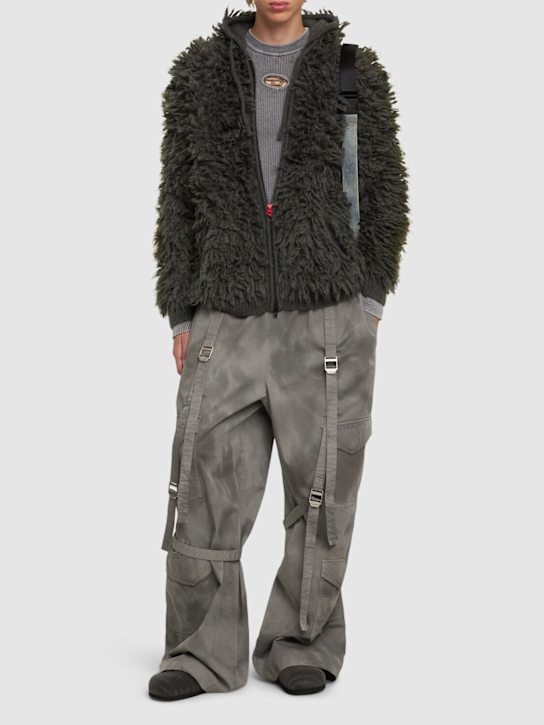Diesel: K-Whitman mohair blend tricot jacket - men_1 | Luisa Via Roma