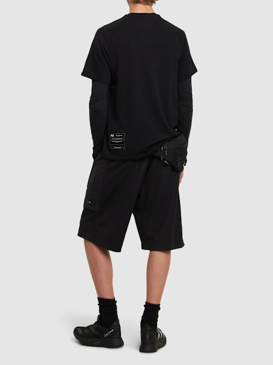 Y-3: Run short-sleeved tech t-shirt - men_1 | Luisa Via Roma