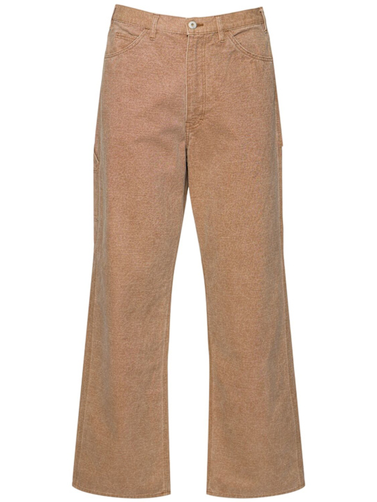 Washed organic cotton canvas pants - Auralee - Men