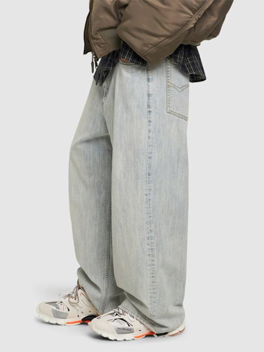 Balenciaga: 50毫米M Track E运动鞋 - 白色/橙色 - men_1 | Luisa Via Roma