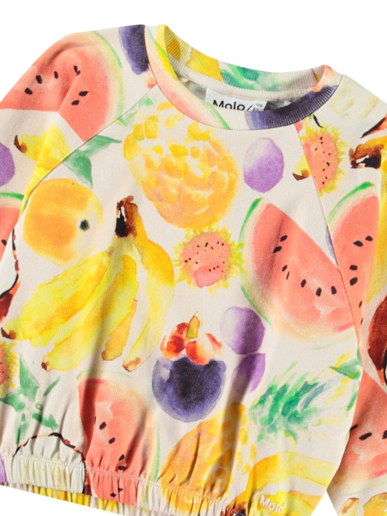 Molo: オーガニックコットンブレンドスウェットシャツ - kids-girls_1 | Luisa Via Roma