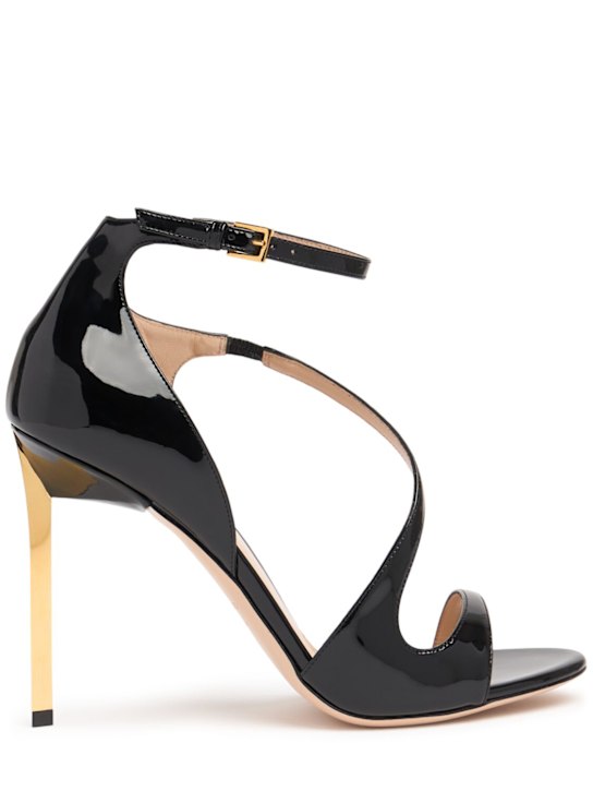 105mm Newton patent leather sandals - Thumbnail 1