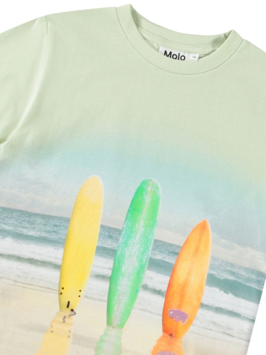 Molo: T-shirt in cotone organico con stampa - kids-boys_1 | Luisa Via Roma