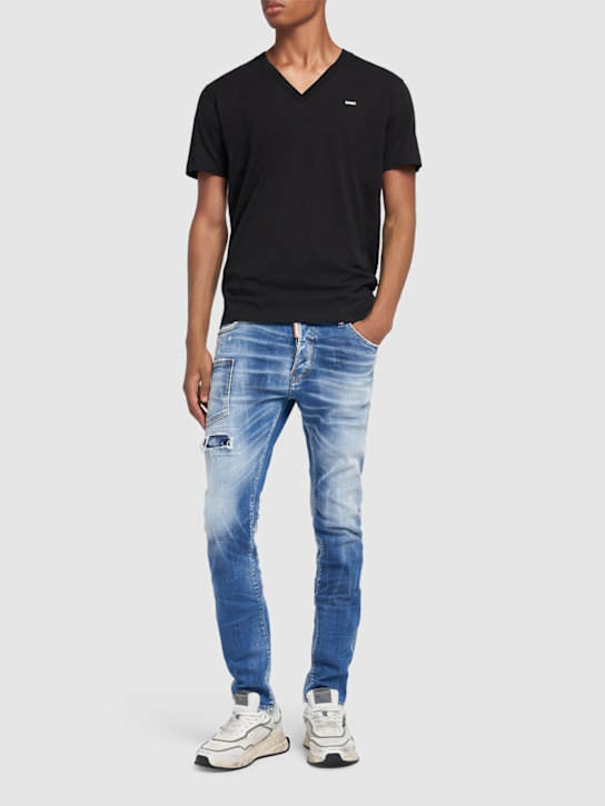 Dsquared2: Cool Fit コットンTシャツ - men_1 | Luisa Via Roma