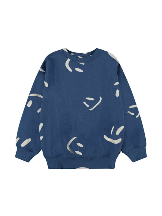 Molo: Printed organic cotton sweatshirt - kids-boys_0 | Luisa Via Roma