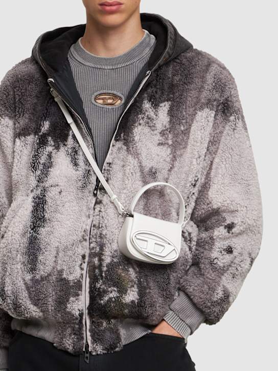 Diesel: XS 1DR leather top handle bag - men_1 | Luisa Via Roma