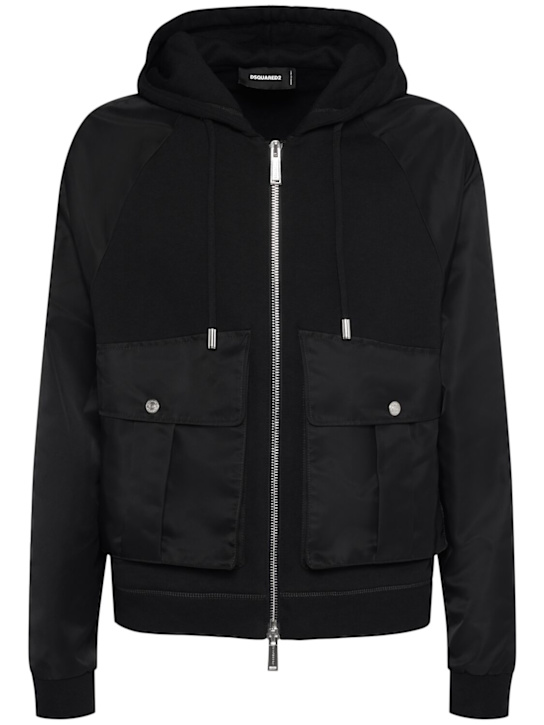 Dsquared2: Relax fit sweatshirt hoodie - men_0 | Luisa Via Roma