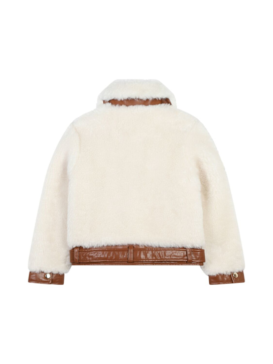 Chloé: 人工シアリングジャケット - kids-girls_1 | Luisa Via Roma