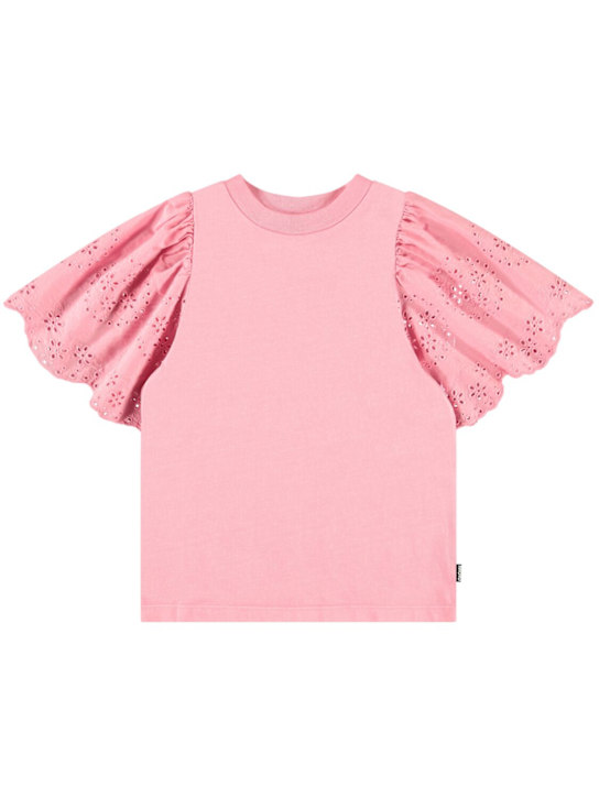 Molo: T-Shirt aus Bio-Baumwolle - Rosa - kids-girls_0 | Luisa Via Roma