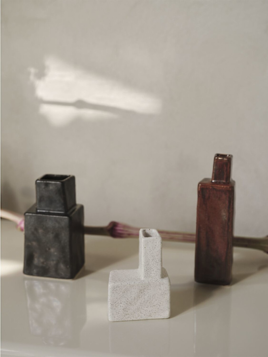 Ferm Living: Koa brutalist vase - White - ecraft_1 | Luisa Via Roma