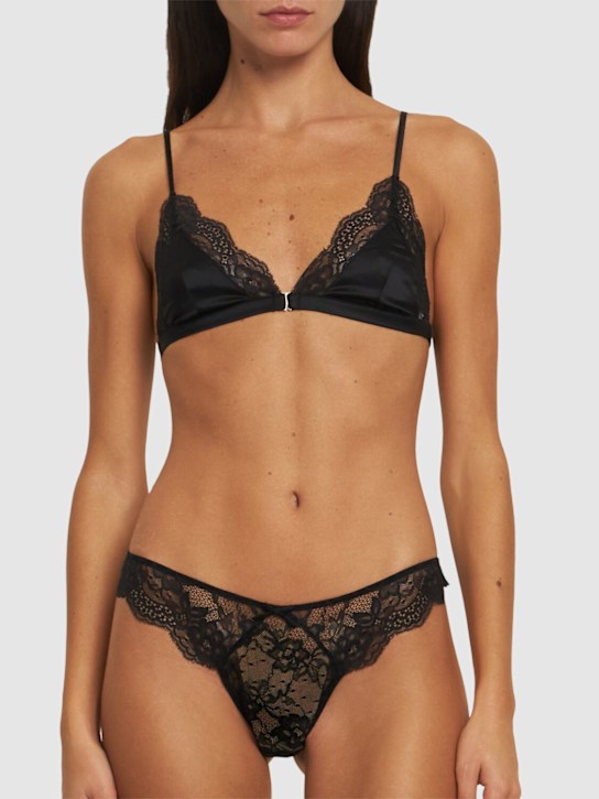 Fleur Du Mal: Naomi lace thong - women_1 | Luisa Via Roma