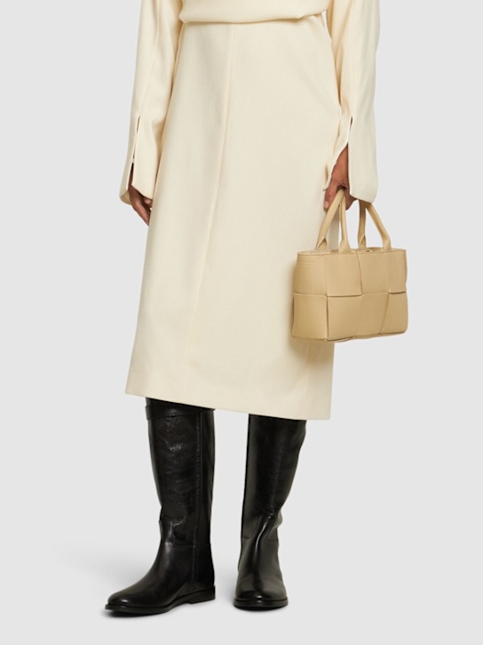 Tory Burch: 10mm T Lock leather riding boots - women_1 | Luisa Via Roma