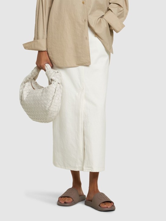 ANINE BING: Isla rubber slide sandals - women_1 | Luisa Via Roma