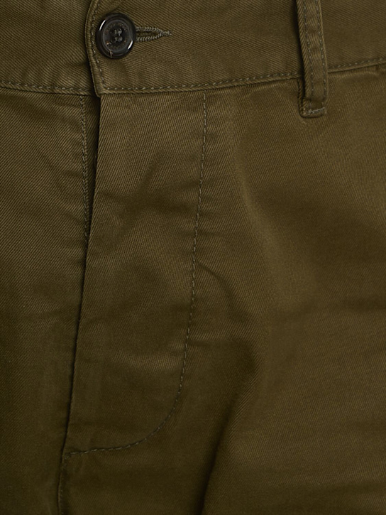Dsquared2: Sexy stretch cotton chino pants - Military Green - men_4 | Luisa Via Roma