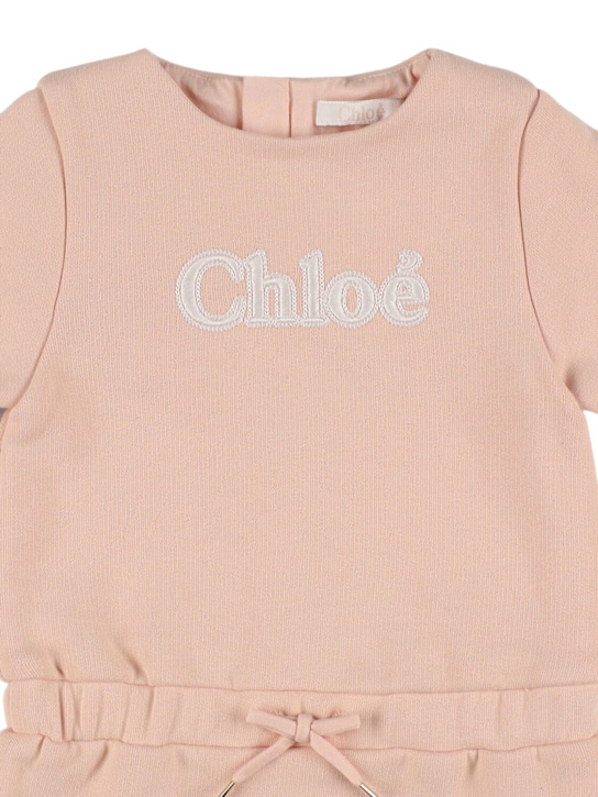 Chloé: コットンスウェットワンピース - kids-girls_1 | Luisa Via Roma
