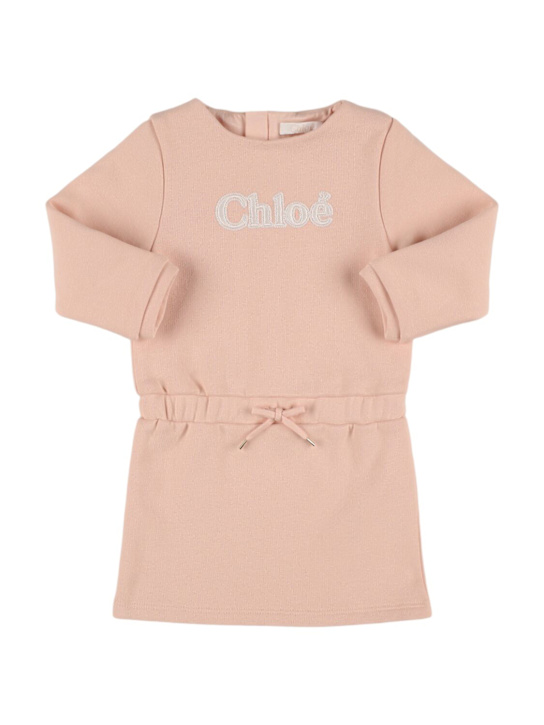 Chloé: コットンスウェットワンピース - kids-girls_0 | Luisa Via Roma