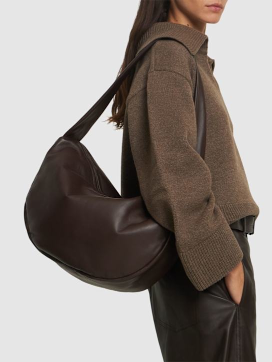 St. Agni: Large Crescent soft leather bag - women_1 | Luisa Via Roma
