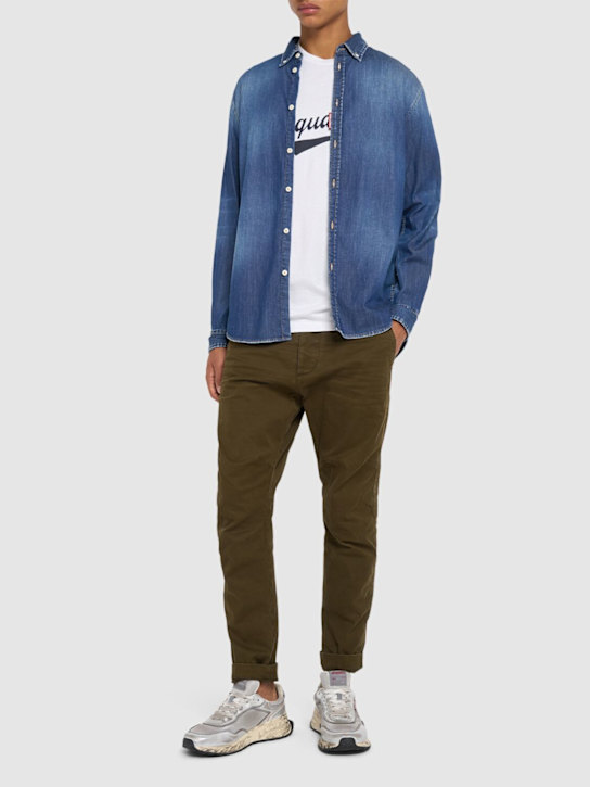 Dsquared2: Relax Dan stretch cotton shirt - men_1 | Luisa Via Roma