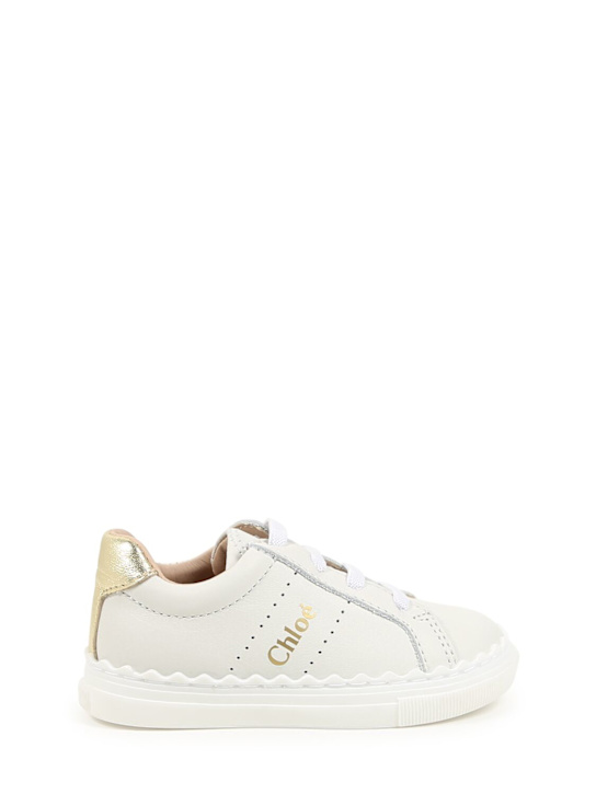 Chloé: レザースニーカー - kids-girls_0 | Luisa Via Roma