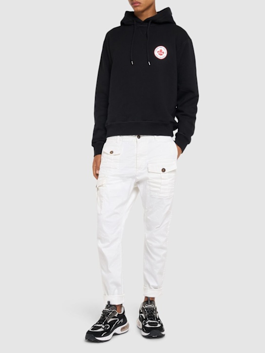 Dsquared2: Cool fit sweatshirt hoodie - men_1 | Luisa Via Roma