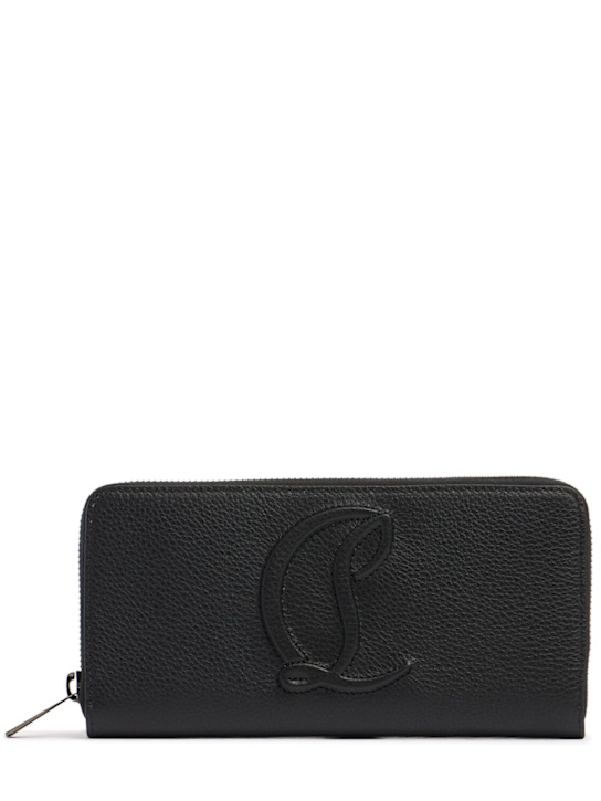 Christian Louboutin: By My Side long leather wallet w/logo - women_0 | Luisa Via Roma