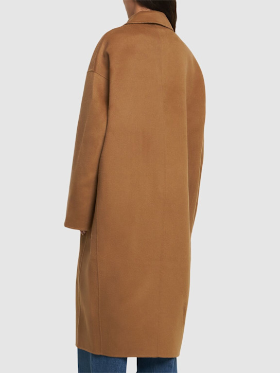 Toteme: Doublé Cocoon wool coat - Camel - women_2 | Luisa Via Roma
