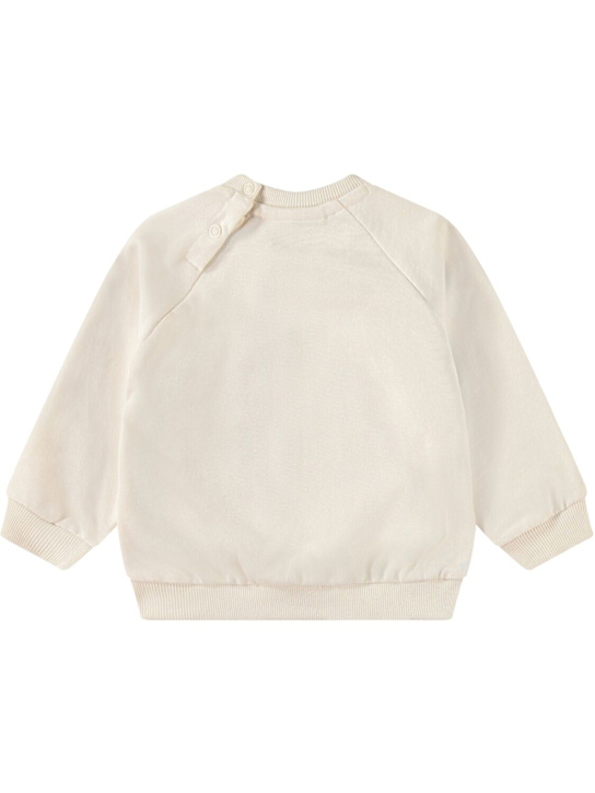 Molo: Biobaumwollsweatshirt - Weiß/Grün - kids-boys_1 | Luisa Via Roma