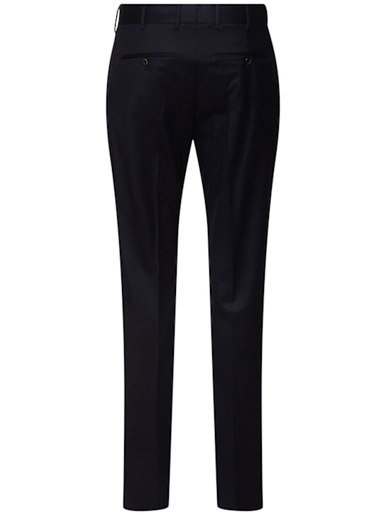 PT Torino: Light wool flannel pants - Navy - men_4 | Luisa Via Roma