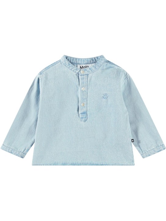 Molo: Organic cotton denim shirt - kids-boys_0 | Luisa Via Roma