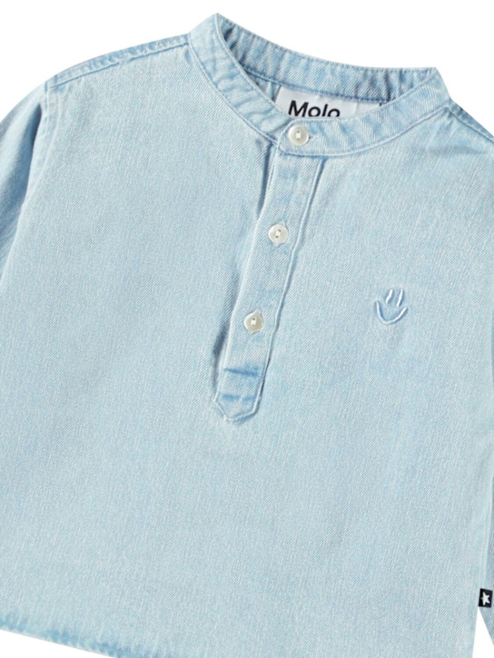 Molo: Organic cotton denim shirt - kids-boys_1 | Luisa Via Roma
