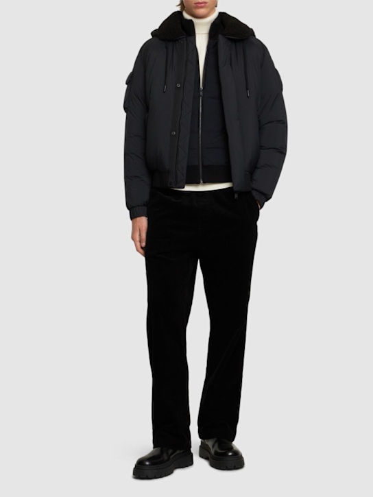 Moose Knuckles: Bruce relaxed fit down bomber jacket - men_1 | Luisa Via Roma