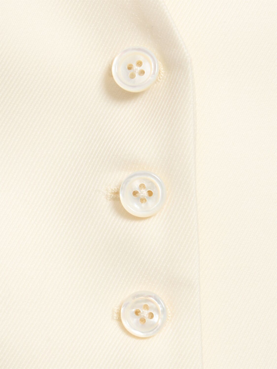 Tom Ford: Wool & silk twill racerback waistcoat - women_1 | Luisa Via Roma