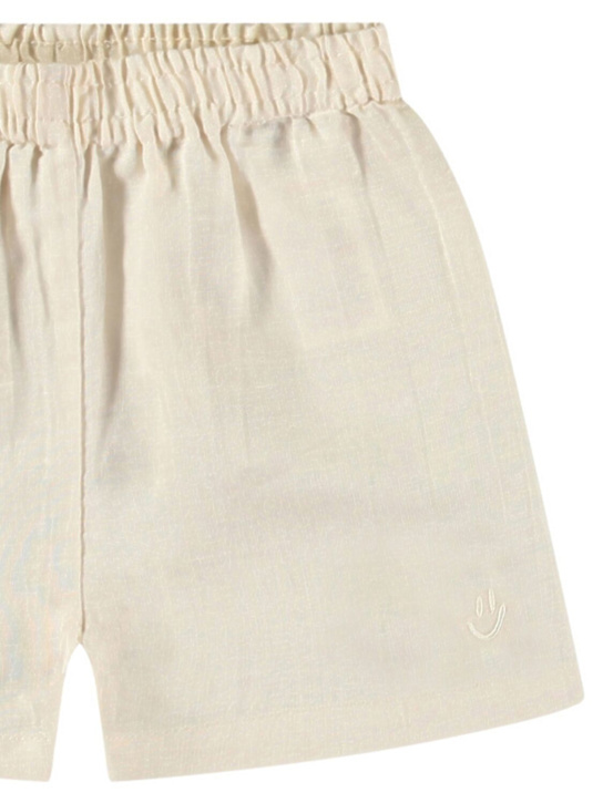 Molo: リネン＆コットンモスリンショートパンツ - kids-boys_1 | Luisa Via Roma