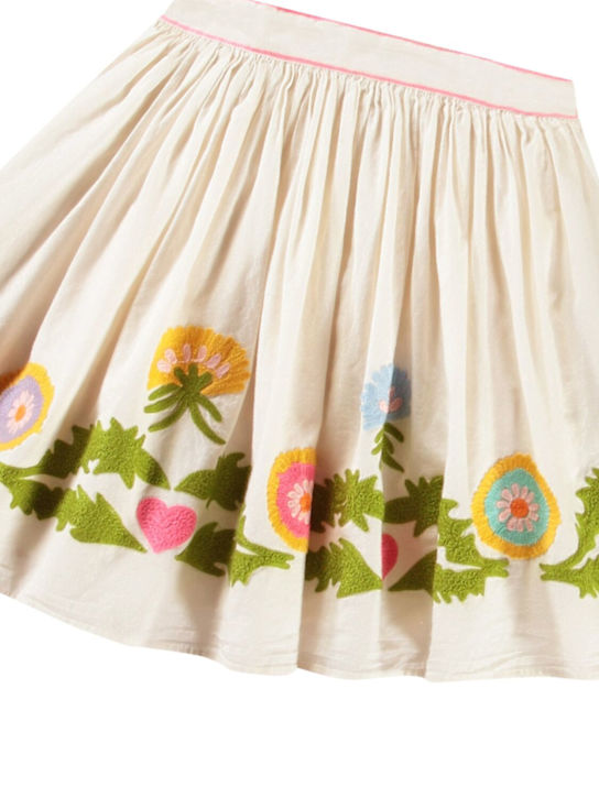 Molo: 刺繍入りコットンスカート - kids-girls_1 | Luisa Via Roma