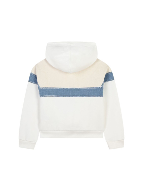 Chloé: Felpa in cotone con cappuccio - kids-girls_1 | Luisa Via Roma