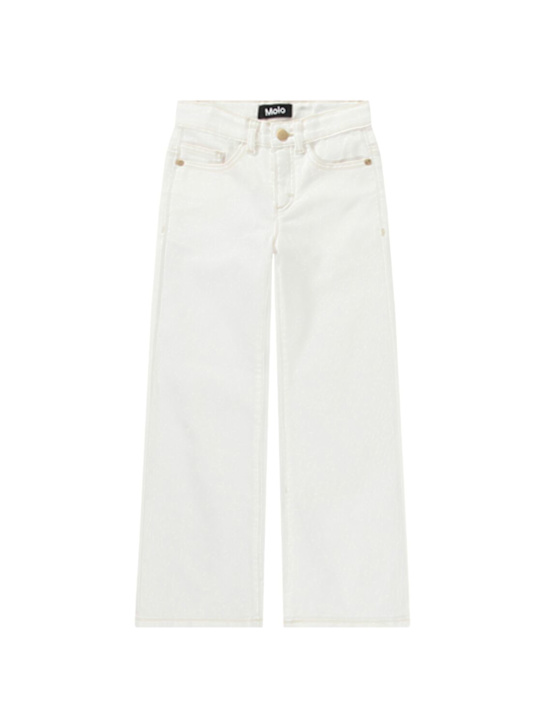 Molo: コットンブレンドデニムパンツ - kids-girls_0 | Luisa Via Roma