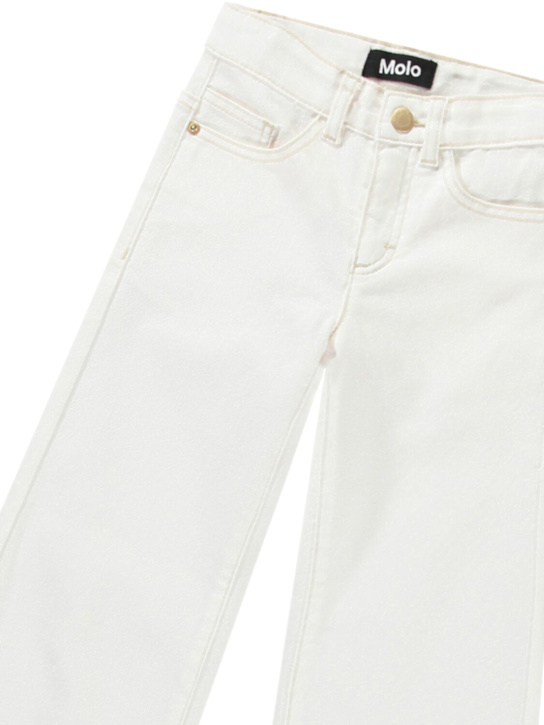Molo: コットンブレンドデニムパンツ - kids-girls_1 | Luisa Via Roma