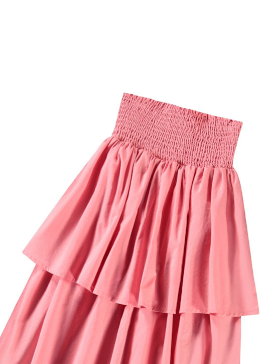 Molo: Gonna in popeline di cotone a balze - Rosa - kids-girls_1 | Luisa Via Roma