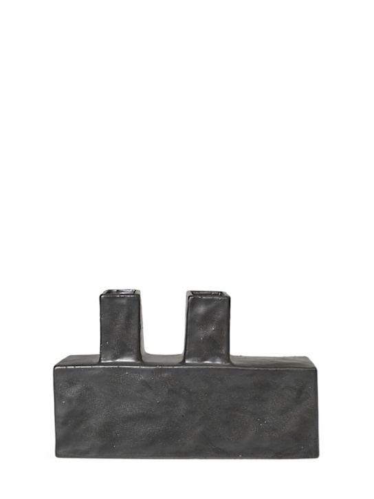 Ferm Living: Koa brutalist vase - Black - ecraft_0 | Luisa Via Roma