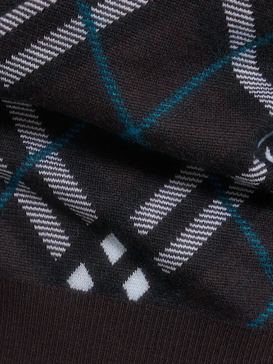 Burberry: Pullover aus Wollmischgewebe - Snug Ip Check - men_3 | Luisa Via Roma