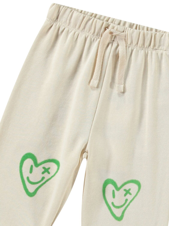Molo: Trainingshose aus Bio-Baumwollmischung mit Druck - Weiß/Grün - kids-boys_1 | Luisa Via Roma